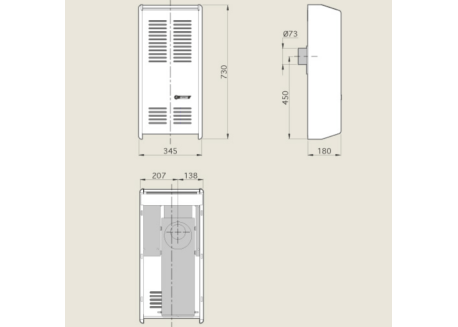 CALEFACTOR CTZ LINEA COMPACTA 2500 TB/TBU