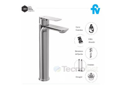 JUEGO MONOCOMANDO FV LAVATORIO ALTO LINEA COTY 0181.02/D9-CR 2