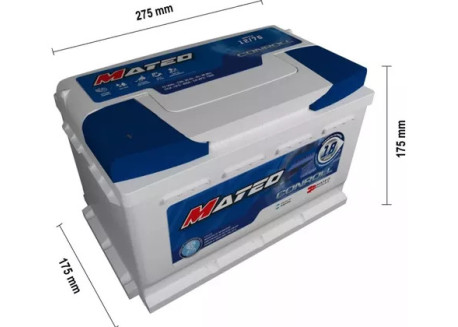 BATERIA MATEO 12 X 75