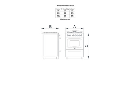 COCINA DOMEC CORALINE CCXLE 61106