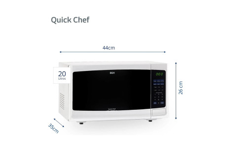 MICROONDAS BGH Q. CHEF B1120DB9 DIGITAL