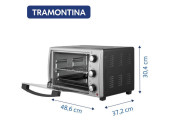 HORNO ELECTRICO GRILL TRAMONTINA GLASS COOK 25L HEG