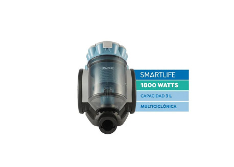 ASPIRADORA SMARTLIFE SIN BOLSA 1800W SL-VC18BLB