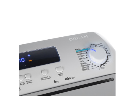 LAVARROPAS DREAN CARGA SUPERIOR 6KG LTDR0608PB0 800RPM