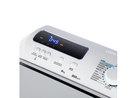 LAVARROPAS DREAN CARGA SUPERIOR 6KG LTDR0610PB0 1000RPM