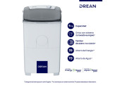 Lavarropas Drean Semiautomatico LTDR67SB