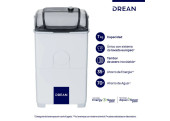 Lavarropas Drean Semiautomatico LTDR97SB Lavarropas Drean Semiautomatico LTDR97SB