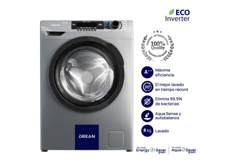 Lavarropas Drean aut 8 kg LFDR0814SGO